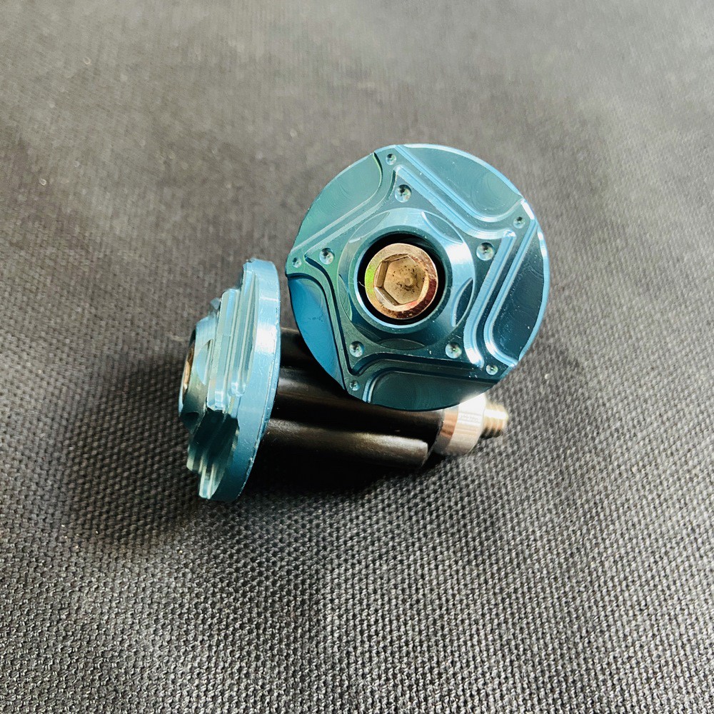 CẶP Gù tay lái xe máy nhôm kiểu ngôi sao xoáy 2 tầng siêu cá tính