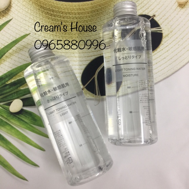 Nước hoa hồng Muji cho da dầu/ da khô