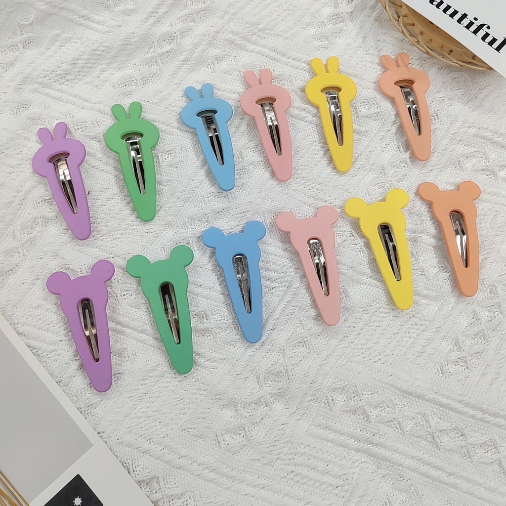 set 6 kẹp bấm tai thỏ