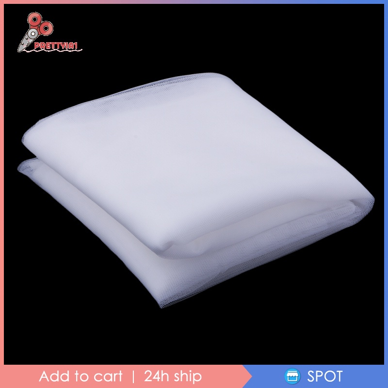 Vải Tuyn Lưới Chống Muỗi 1 Yard Màu Be Trang Trí Váy Cưới