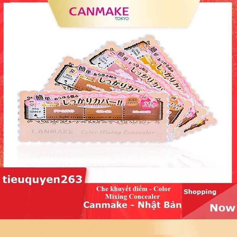 Che khuyết điểm - Canmake Color Mixing Concealer