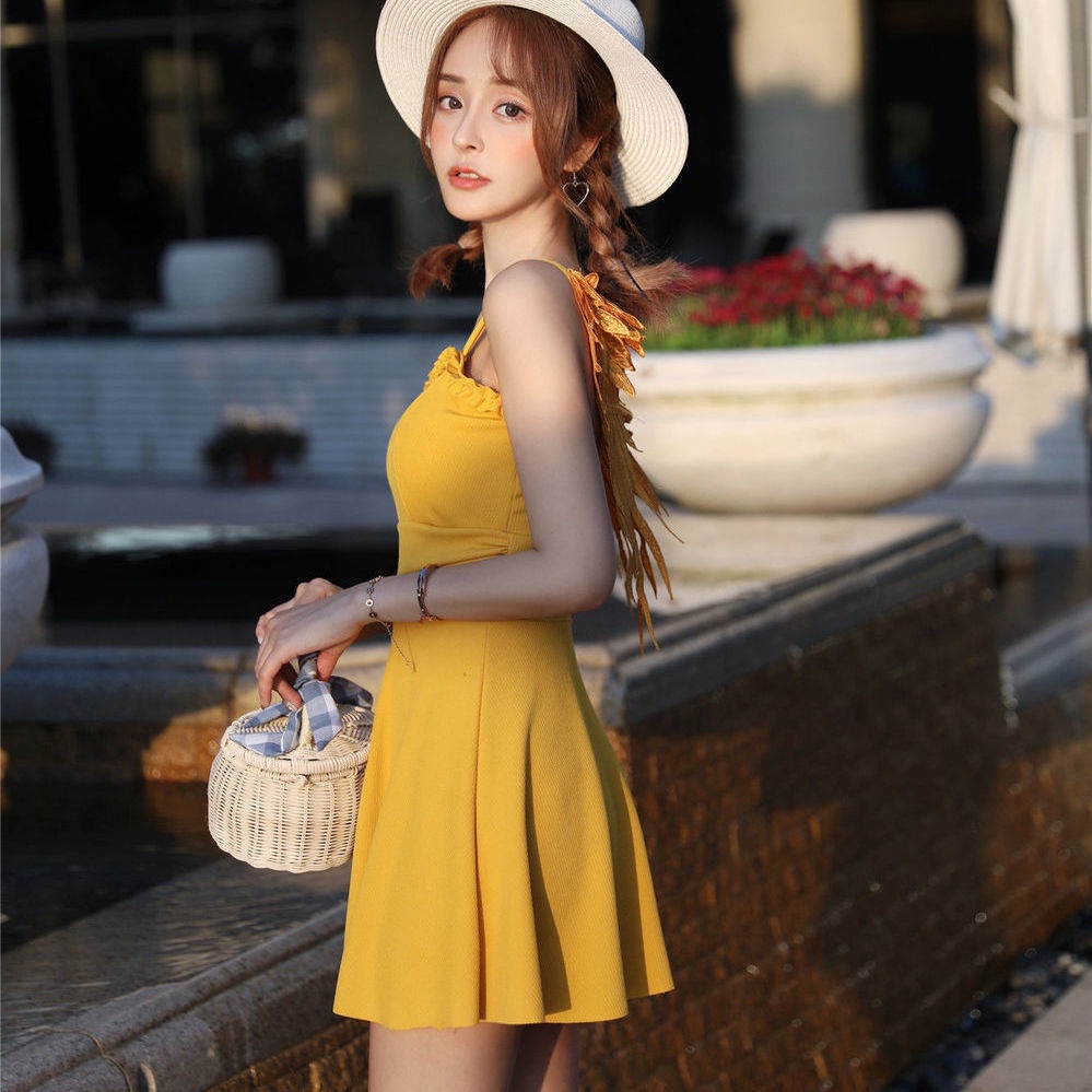 Bộ Đồ Bơi Một Mảnh Phong Cách Hàn Quốc Thời Trang Quyến Rũ Cho Nữ