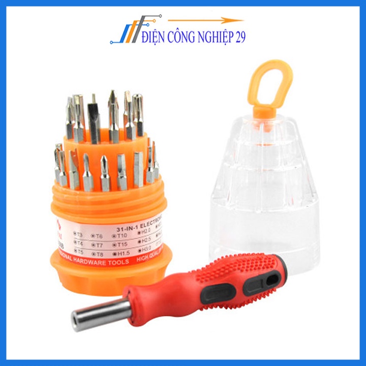 Bộ Tua Vít Đa Năng 31 đầu - Hộp Tròn