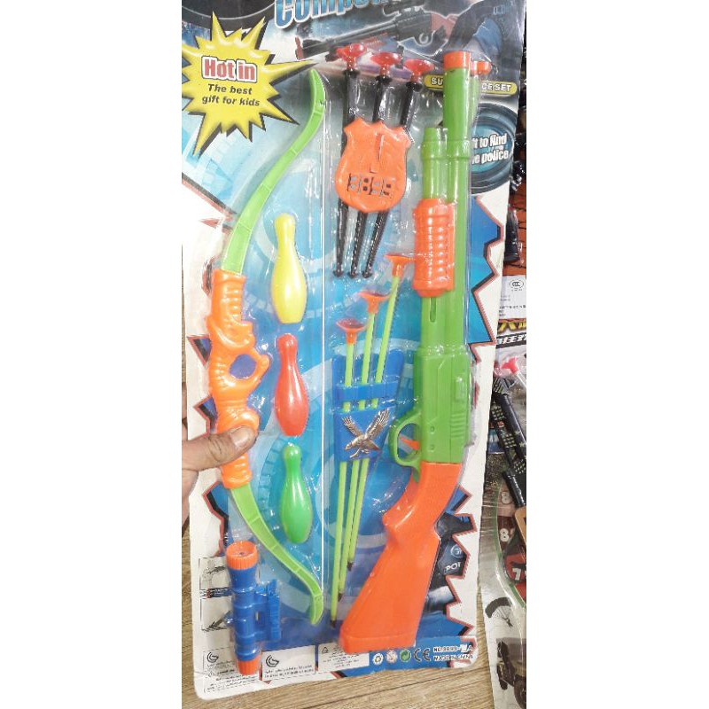 Một chiếc súng_cung_tên dính bằng nhựa an toàn dài 52cm