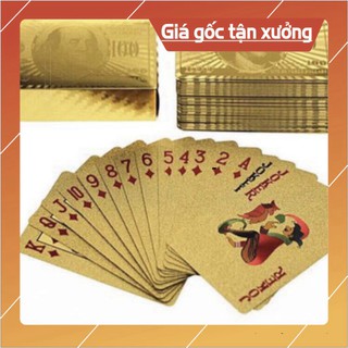Giá sỉ Bộ bài Tây chống nước, chống nhàu, chống rách mạ vàng cao cấp