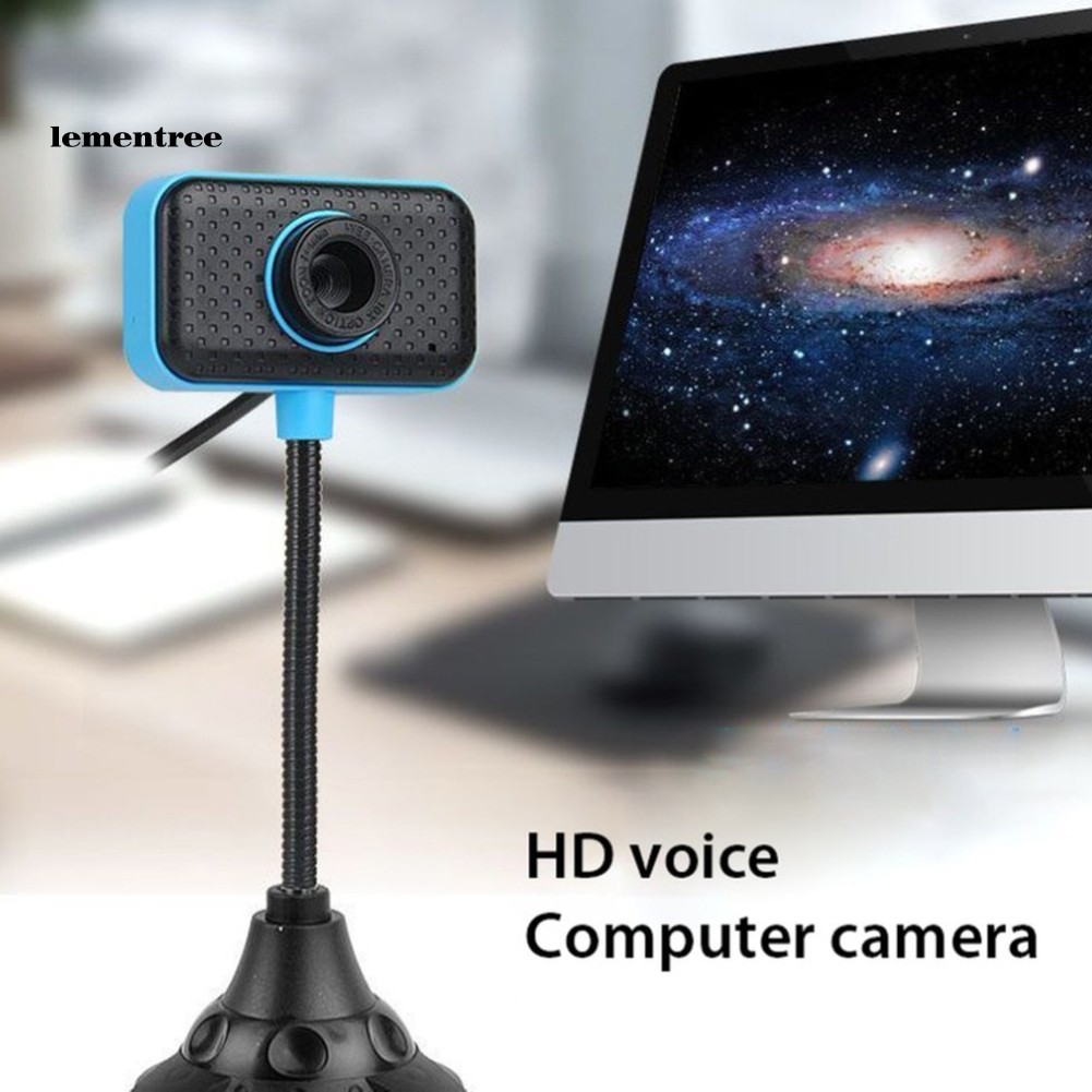 ✡WYB✡Flexible USB 2.0 480P Video Camera Computer PC Digital Webcam with Microphone