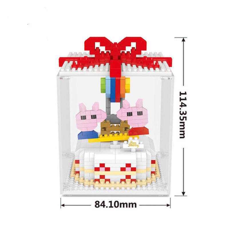 Lego bánh kem sinh nhật thỏ stella lou vịt donal gấu đồ chơi nắp rắp cho các trẻ. thích hợp tặng quà