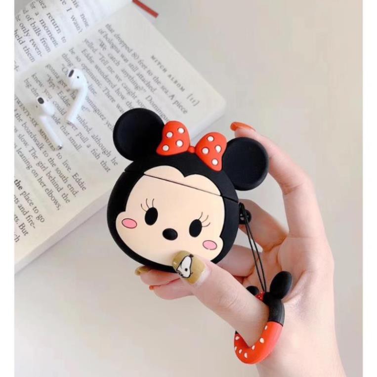 Case Airpods 1/2 Inpods - Vỏ Bao Đựng Bảo Vệ Ốp Tai Nghe, Sillicone Dẻo Chống Bám Bẩn Hình Chuột Mickey -LuvCase