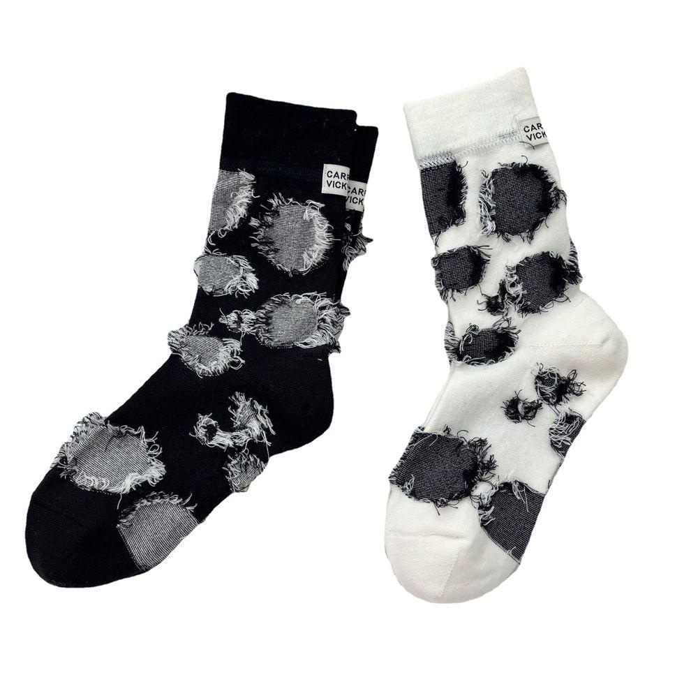 SOMEDAYZL Vớ Cổ Trung Phối Tua Rua Thoải Mái Thời Trang Nhật Bản Cho Nữ