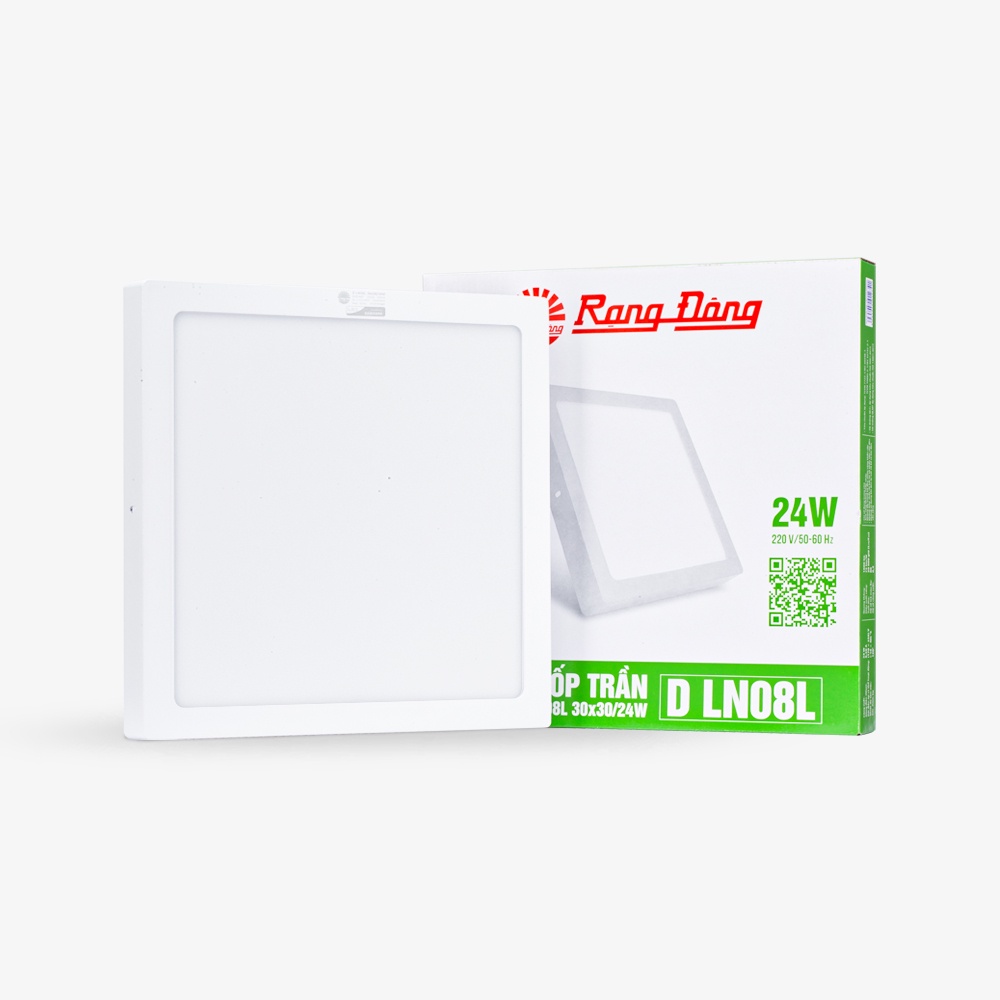 Đèn Led Ốp Trần Vuông Rạng Đông Model: LN08 300x300/30W