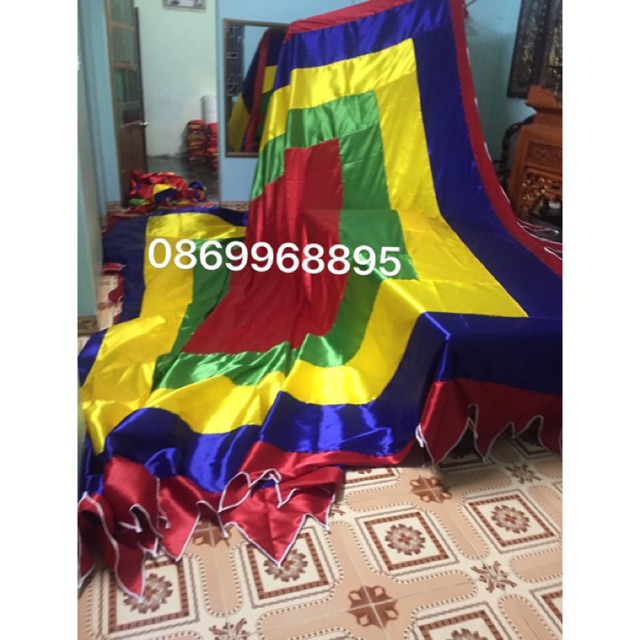 Cờ thần cờ ngũ sắc 5m*5m