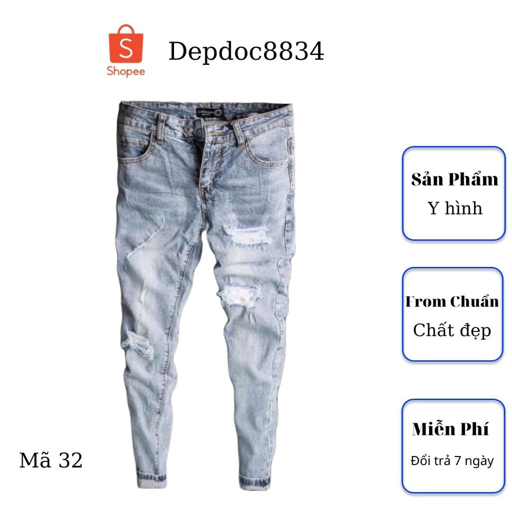 Quần jean nam cao cấp, chất liệu bò ( jean ) mềm mịn, from chuẩn, có nhiều mẫu đẹp mới đi kèm depdoc84 | BigBuy360 - bigbuy360.vn