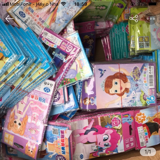 Tập hình dán côbg chúa, thời trang