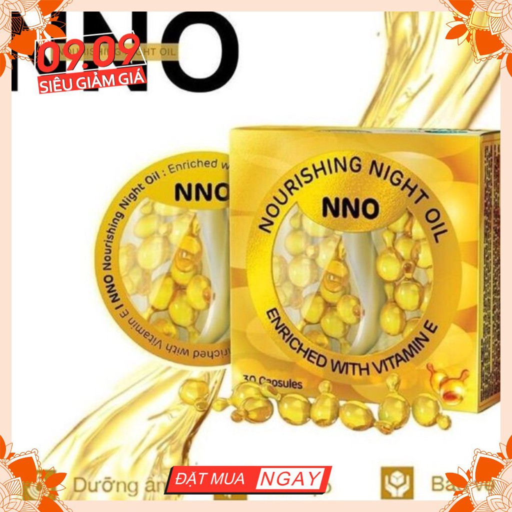 VITAMIN E NNO (Dưỡng ẩm, tái tạo, chống oxy hóa ) hộp 30 viên