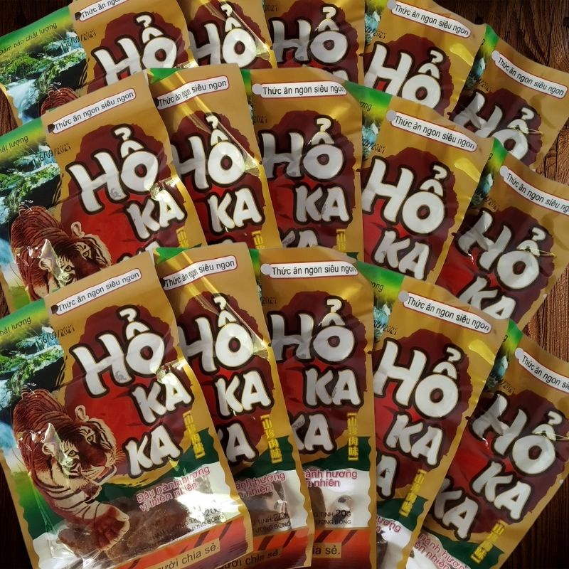 Combo 10 Gói Snack Thịt Hổ kaka, Đồ Ăn Vặt Tuổi Thơ Siêu Hot Tiệm Cổng Trường