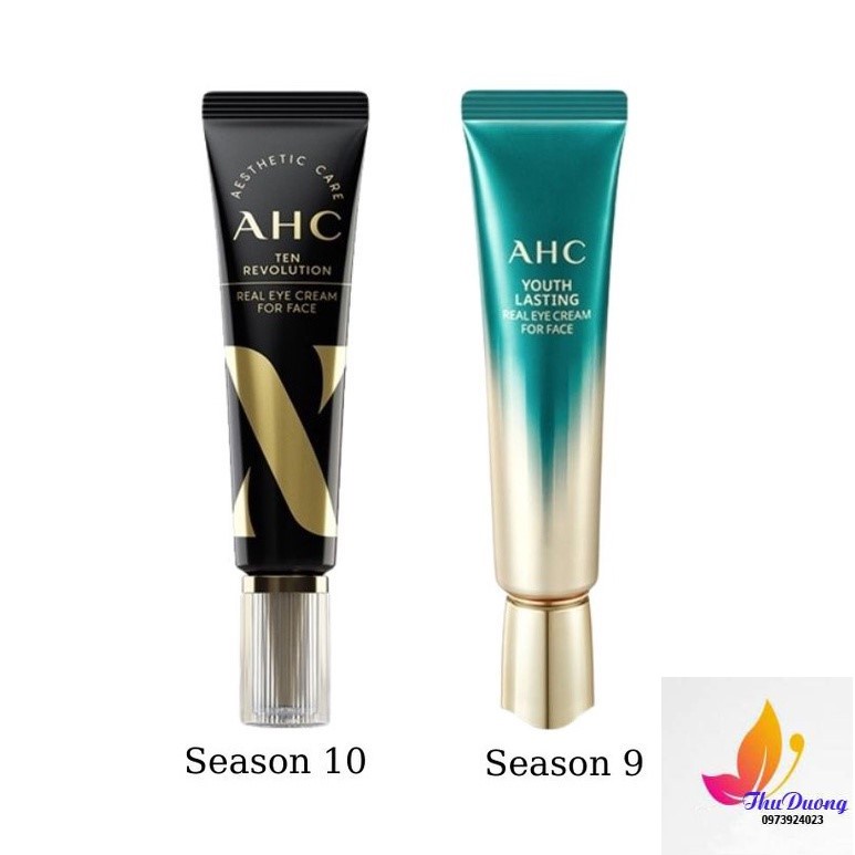 KEM DƯỠNG MẮT AHC SEASON 8  ANGELESS REAL EYE CREAM FOR FACE_ĐEN