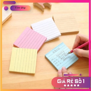 (sale) Giấy Nhớ Giấy Note Có Dòng Kẻ 70 tờ Nhiều Màu