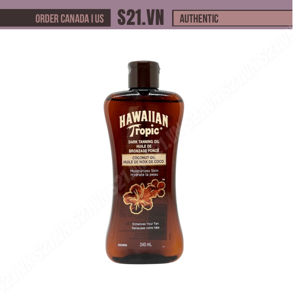 Dầu Tắm Nắng Nâu Da Hawaiian Tropic Dark Tanning Oil Coconut Oil 240ml