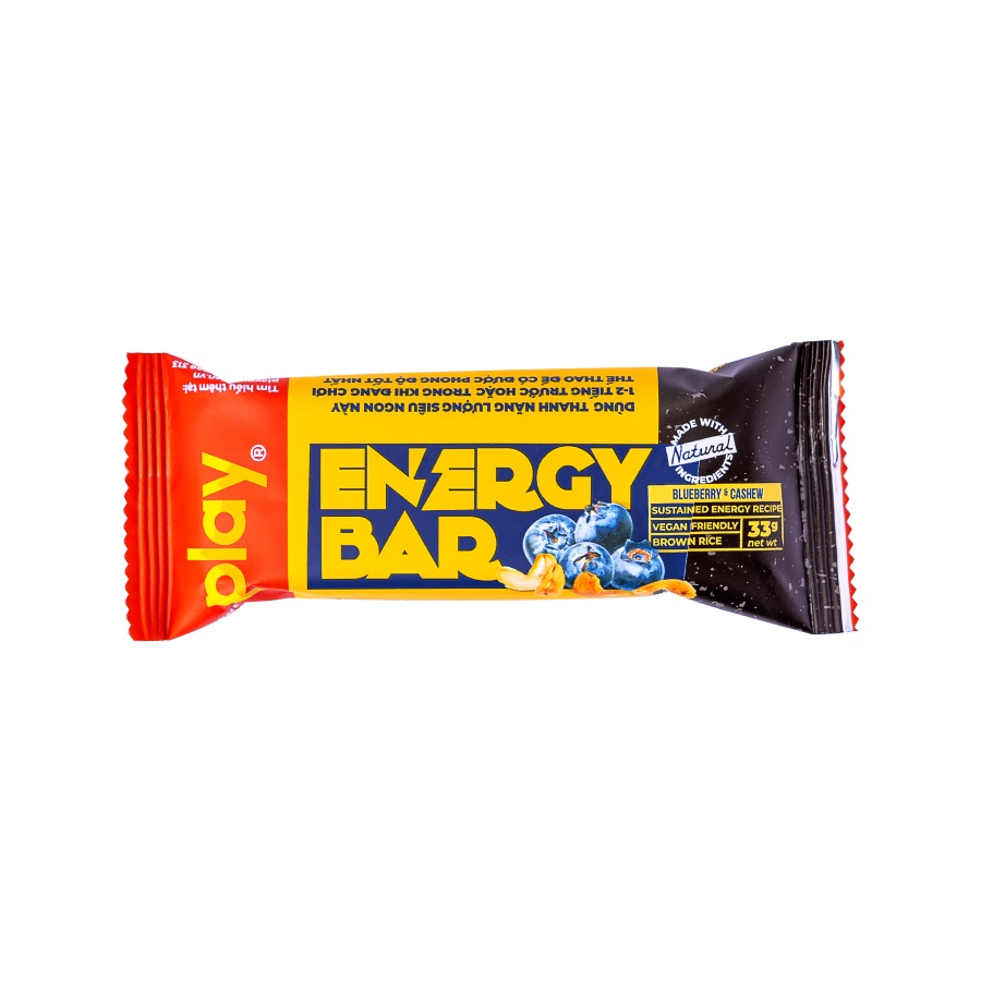 Thanh năng lượng PLAY 1.0 vị ngẫu nhiên - Bánh ngũ cốc ăn sáng dinh dưỡng PLAY energy bar