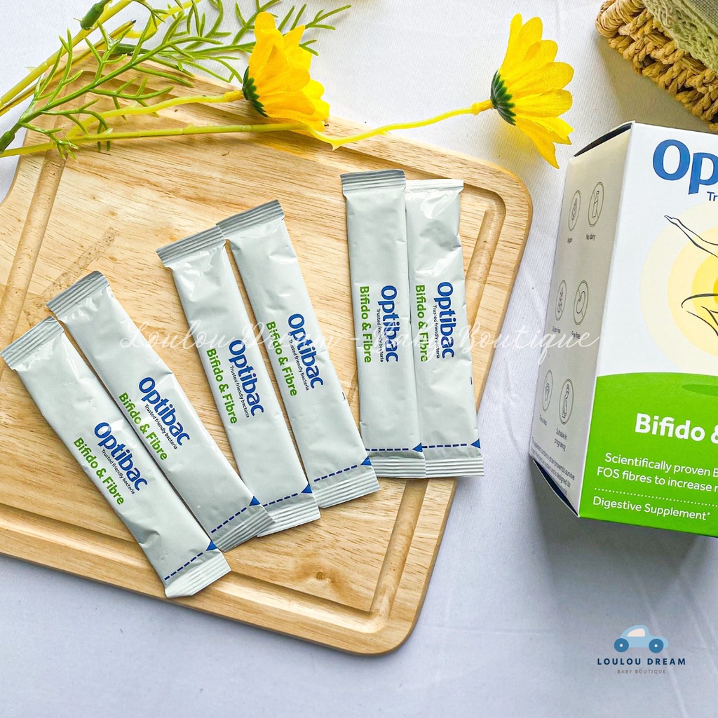 Men vi sinh Optibac xanh lá hỗ trợ cải thiện táo bón hộp 30 gói [CHÍNH HÃNG UK]
