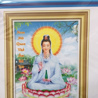 Tranh thêu 3D quan âm x8032