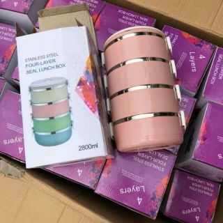 Hộp Đựng Cơm Văn Phòng 4 Tầng