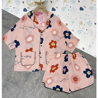 ĐỒ BỘ MẶC NHÀ PYJAMA CỘC ĐÙI CHẤT LỤA MANGO HÃNG CAO CẤP (NHIỀU MẪU)