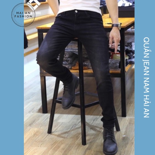 Quần Jeans nam ⚡ 𝗛𝗮̀𝗻𝗴 𝗰𝗮𝗼 𝗰𝗮̂́𝗽 ⚡ Quần bò đen xuất dư xịn mẫu mới nhất 2021