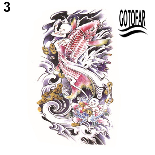 Hình Xăm Dán Tạm Thời Hình Đầu Lâu Cỡ Lớn Chống Nước Có Thể Tháo Gỡ