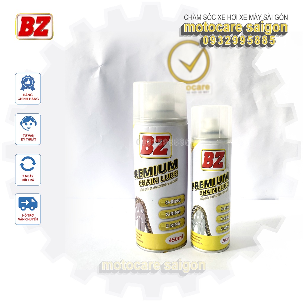 Dưỡng sên BZ Premium Chainlube mẫu mới, đậm đặc , không văng, hương thơm dịu nhẹ nguyên liệu Nhật Bản.