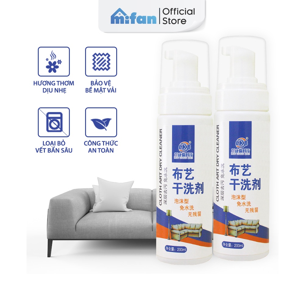 Bình Xịt Vệ Sinh Sofa LKB 200ml - Tẩy Sạch Vết Bẩn...