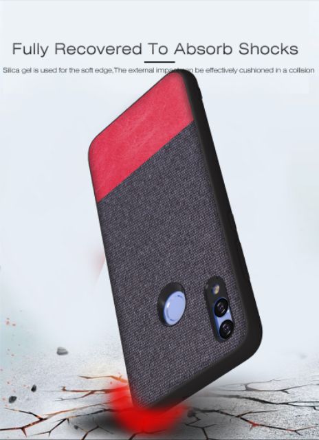 Ốp lưng Huawei Y9 2019 vải da mềm thời trang cao cấp xè xè