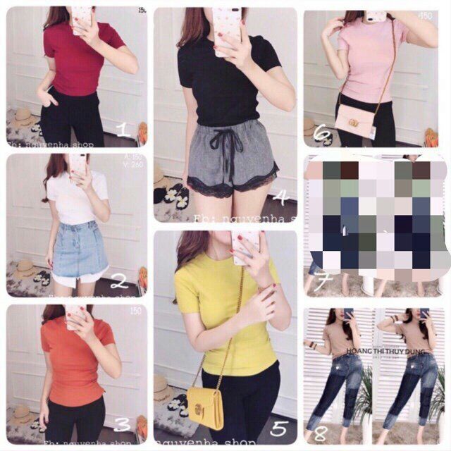 Áo thun thái trơn cực hot
