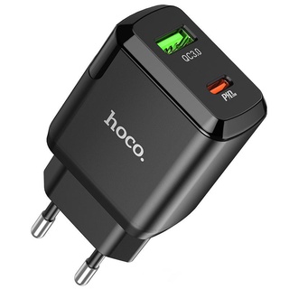 Bộ sạc nhanh 20W Hoco N5 cho iPhone/iPad kèm dây cáp lightning dài 1M - Kèm cổng QC 3.0