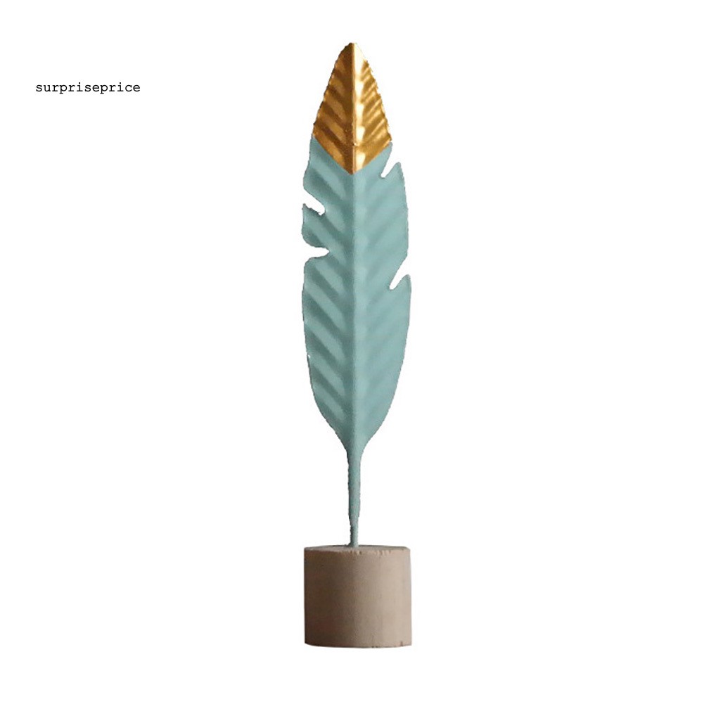 Lông vũ kết hợp đế gỗ lim phụ kiện trang trí nội thất