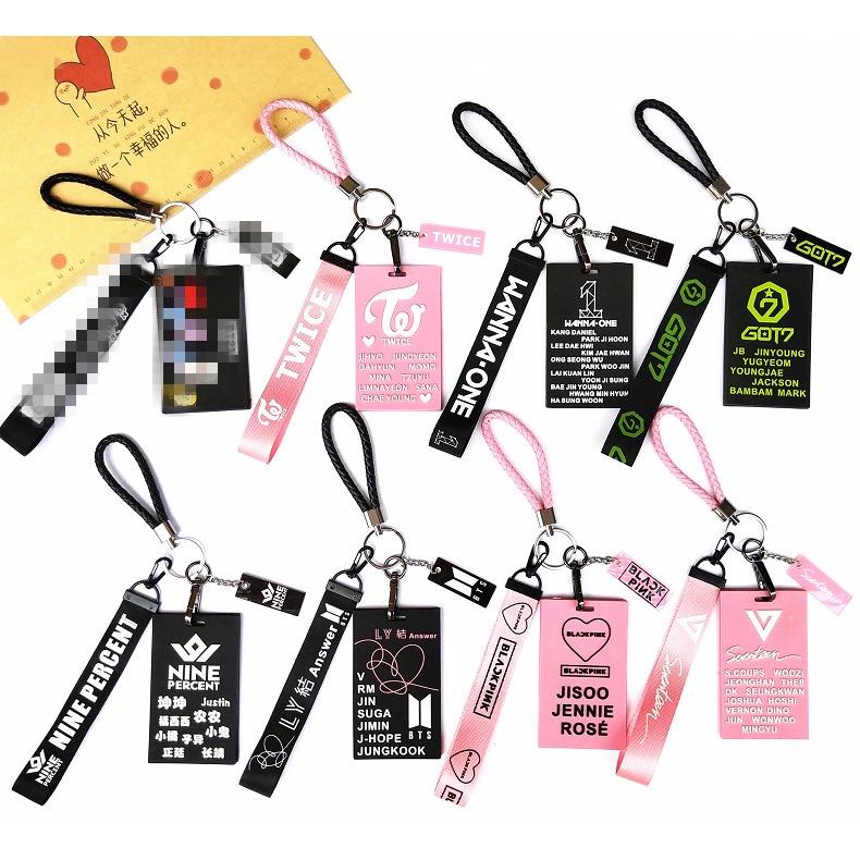 BTS BlacKpink Thẻ đặT MóC KhóA Phim HoạT HìNh DâY BuộC NgắN