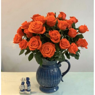 Lọ Cắm Hoa Đắp Quai Dáng Bình Rót Sữa - Lọ Gốm Cắm Hoa Gốm Sứ Bát Tràng Cao Cấp