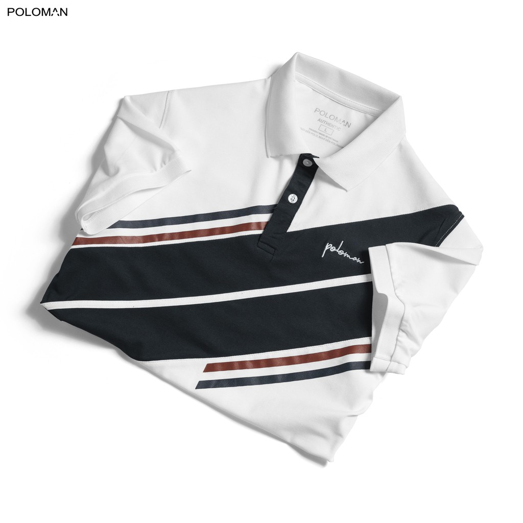 Áo Polo nam cổ bẻ phối MANUS vải cá sấu Cotton xuất xịn,chuẩn form, trẻ trung - thanh lịch - POLOMAN | BigBuy360 - bigbuy360.vn
