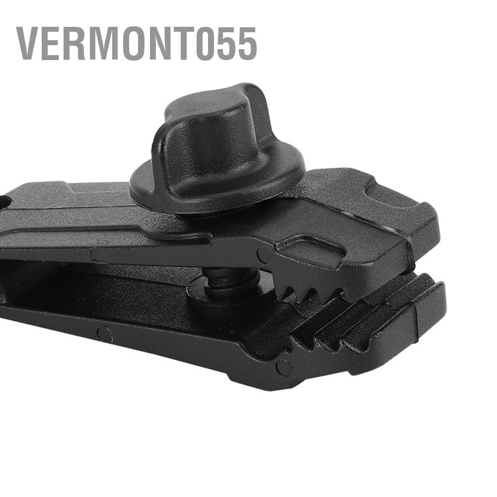 Vermont055 10 cái Lều nhựa ngoài trời Kẹp Khóa Bạt Tarp Cố định Cắm trại Phụ kiện Màu đen