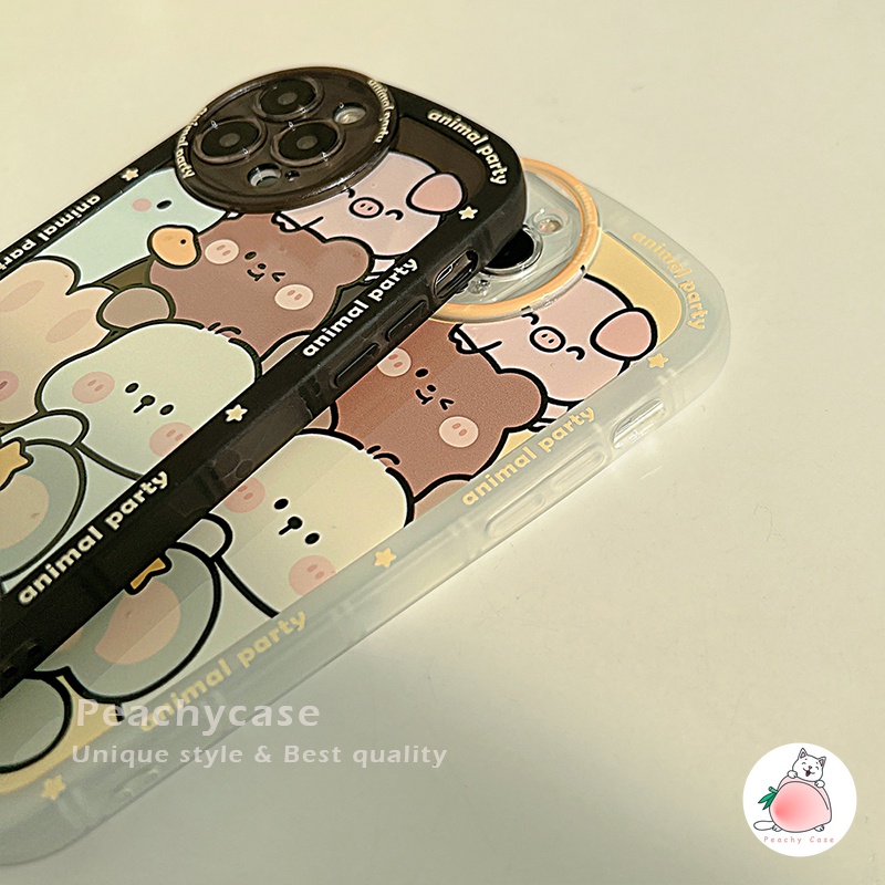 Ốp Điện Thoại TPU Mềm Chống Sốc In Hình Gấu koala Hoạt Hình Hàn Quốc Cho iPhone 13 12 Pro Max 11 Xr Xs Max X 7 8 Plus