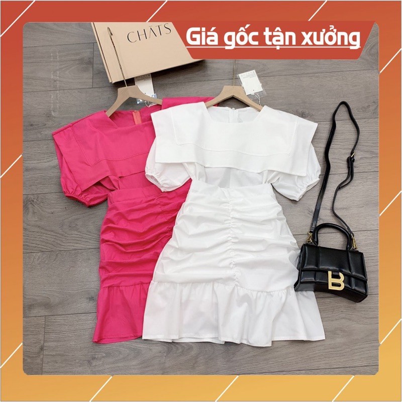 Sét Váy Cổ Vuông Rúm Hót Nhất Hè Năm Nay [ 𝐅𝐑𝐄𝐄 𝐒𝐇𝐈𝐏 ]Vải Thô Quảng Châu Loại 1 Mặc Mềm Mát Lắm ạ, Đi Dự Đám Cưới Nyc...