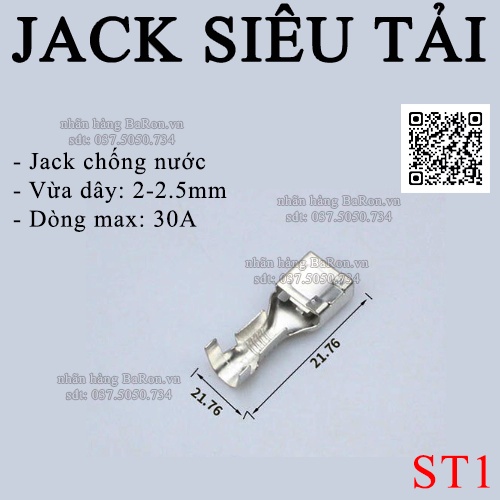 GIẮC NỐI dòng tải 30A CHỐNG NƯỚC BaRon.vn