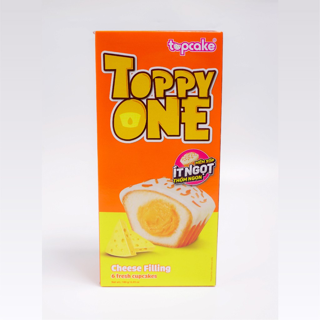 Bánh TOPCAKE Toppy One - Sôcôla Trắng Phô Mai (Hộp 180g)