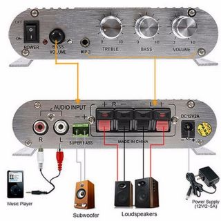 Bộ amly mini treble, bass + bộ nguồn 12v2a