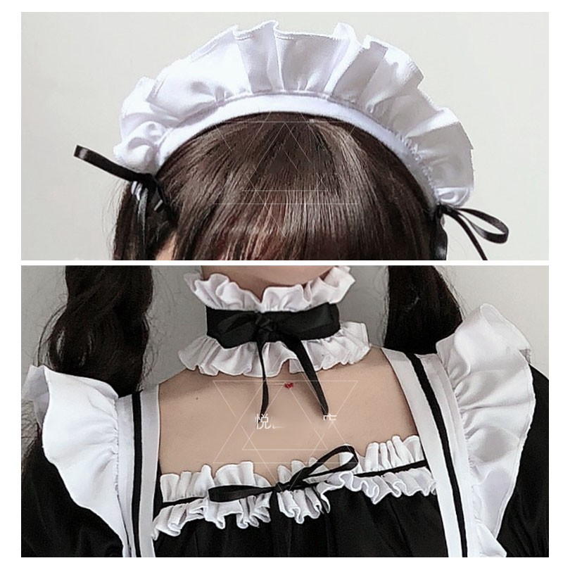 Đầm Hóa Trang Người Hầu Màu Trắng Đen Phong Cách lolita Nhật Bản Dễ Thương | BigBuy360 - bigbuy360.vn
