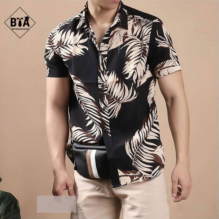Sơ Mi Họa Tiết Cao Cấp Hàng Vnxk mềm mịn thoáng mát | BigBuy360 - bigbuy360.vn