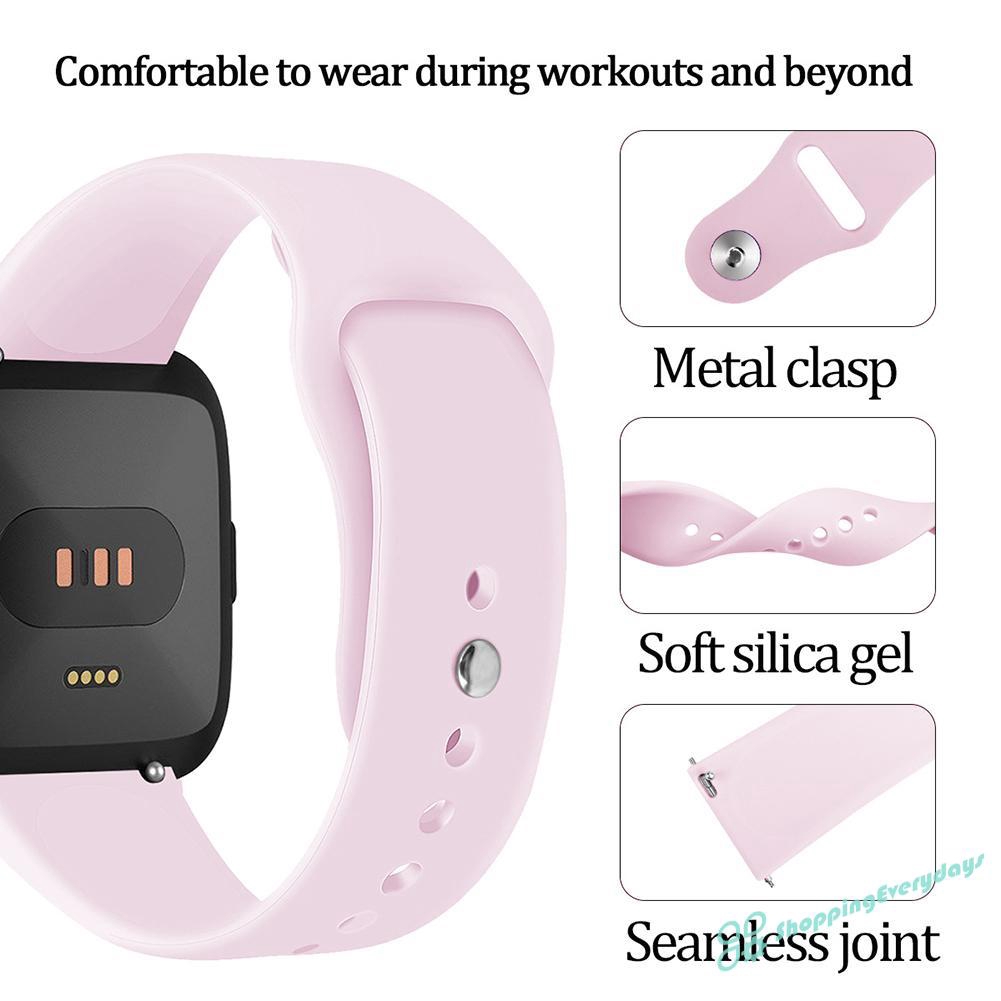 Dây Đeo Thay Thế Chất Liệu Tpu Thiết Kế Sọc Gân Nổi Cho Fitbit Versa