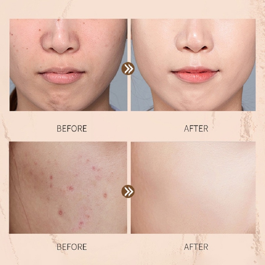 Phấn phủ 2 tầng dạng nén thiết kế hai lớp dưỡng ẩm che khuyết điểm không khô và ướt