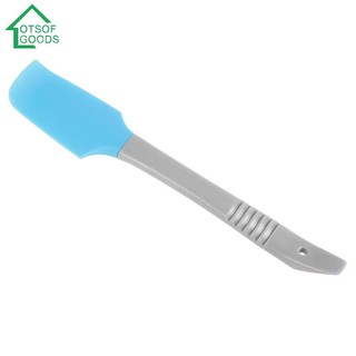 LOTSOFGOODS Silicone Spatula Butter Cake Cream Scraper Blade Batter Brush Baking