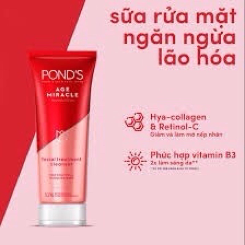 Sữa rửa mặt POND’S AGE MIRACLE 100g